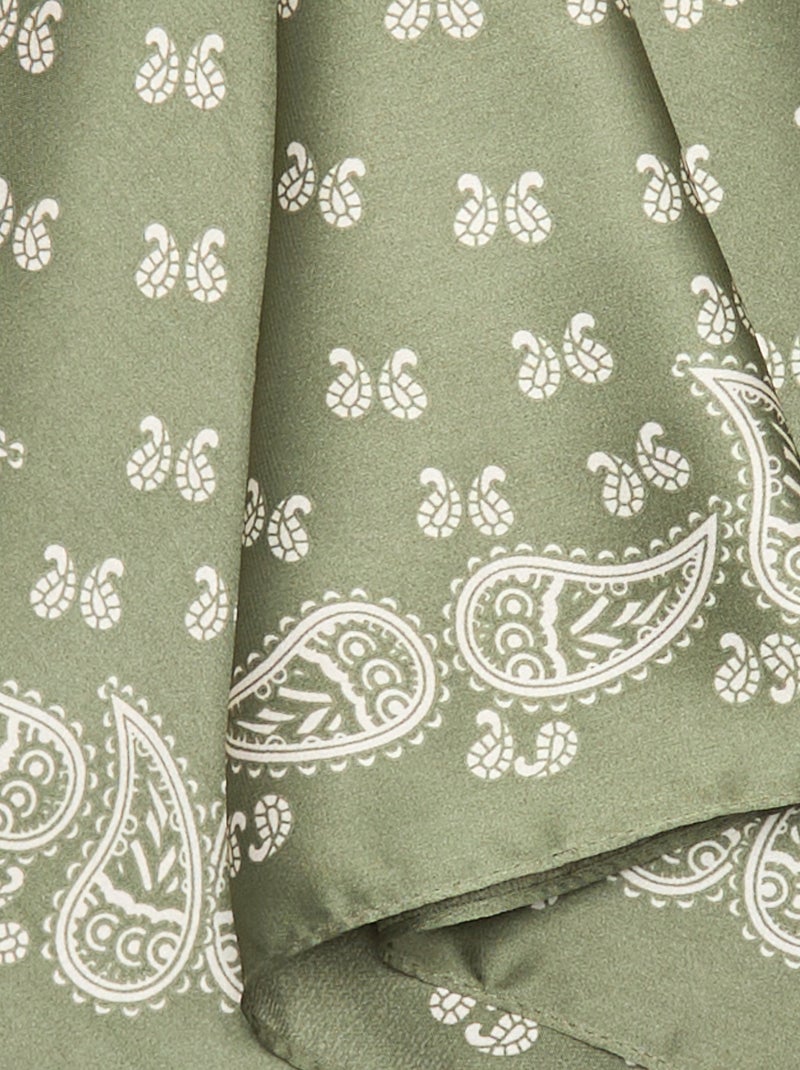 Foulard stampato 'bandana' Kaki - Kiabi