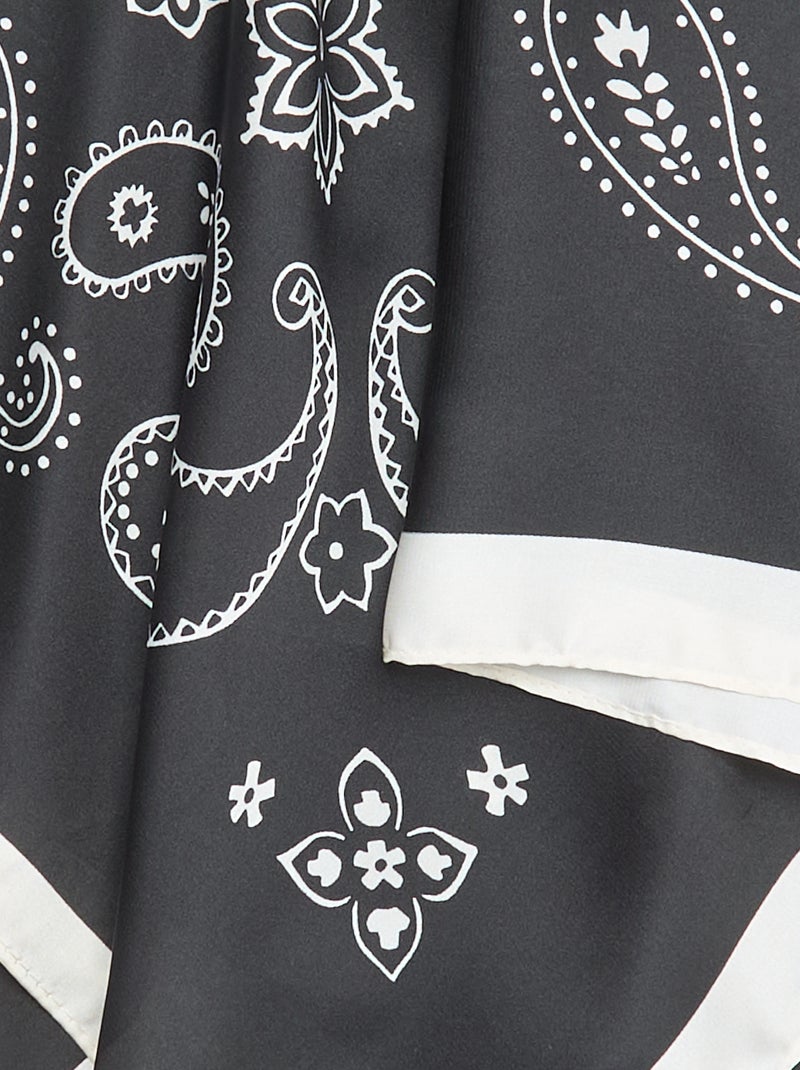 Foulard stampato 'bandana' Nero - Kiabi