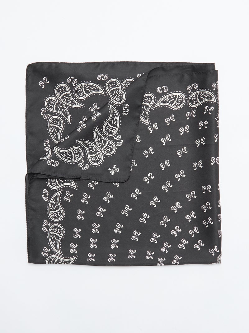 Foulard stampato 'bandana' Nero - Kiabi