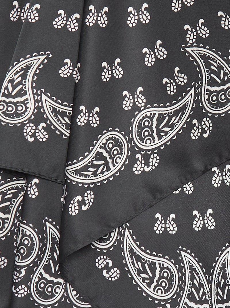 Foulard stampato 'bandana' Nero - Kiabi