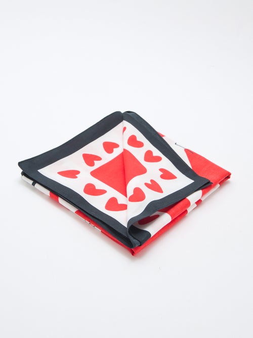 Foulard stampato fantasia (100x100 cm) 'Agathe Sorlet x Kiabi' - San Valentino - Kiabi