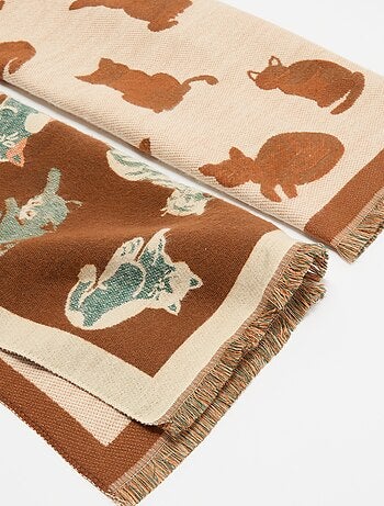 Foulard stampato 'gatti'
