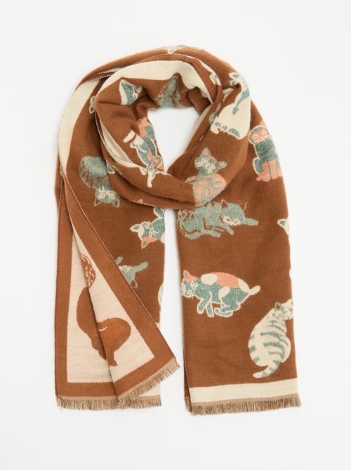 Foulard stampato 'gatti' - Kiabi