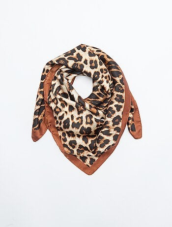 Foulard stampato \'leopardato\'