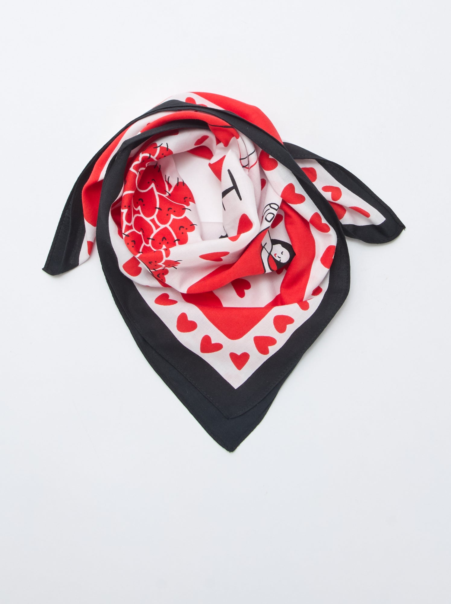 Foulard stampato quadrato (65x65 cm) - San Valentino