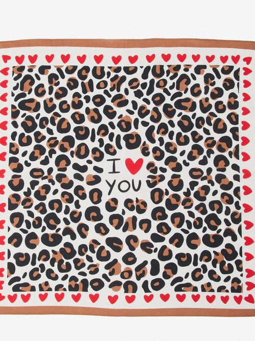 Foulard stampato quadrato (65x65 cm) 'Agathe Sorlet x Kiabi' - San Valentino - Kiabi