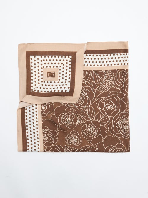 Foulard stampato \'rose\' e \'pois\' - Kiabi Foulard stampato \'rose\' e \'pois\' - Kiabi