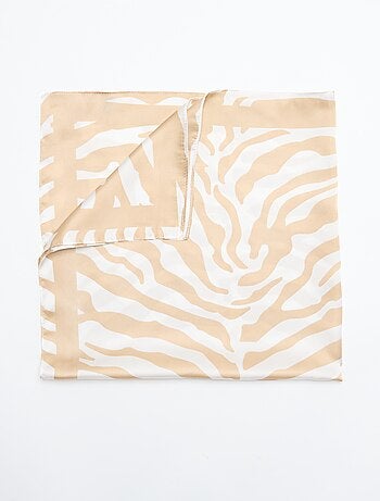 Foulard stampato 'zebra'