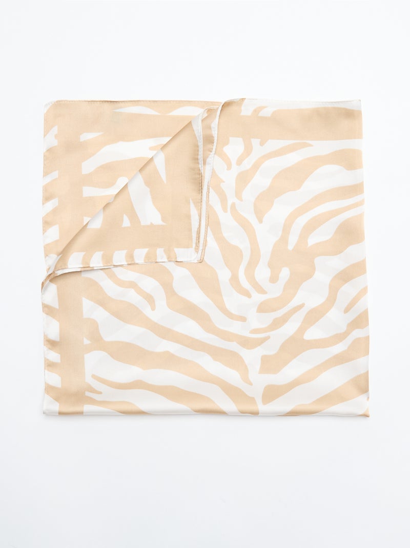 Foulard stampato 'zebra' Beige - Kiabi