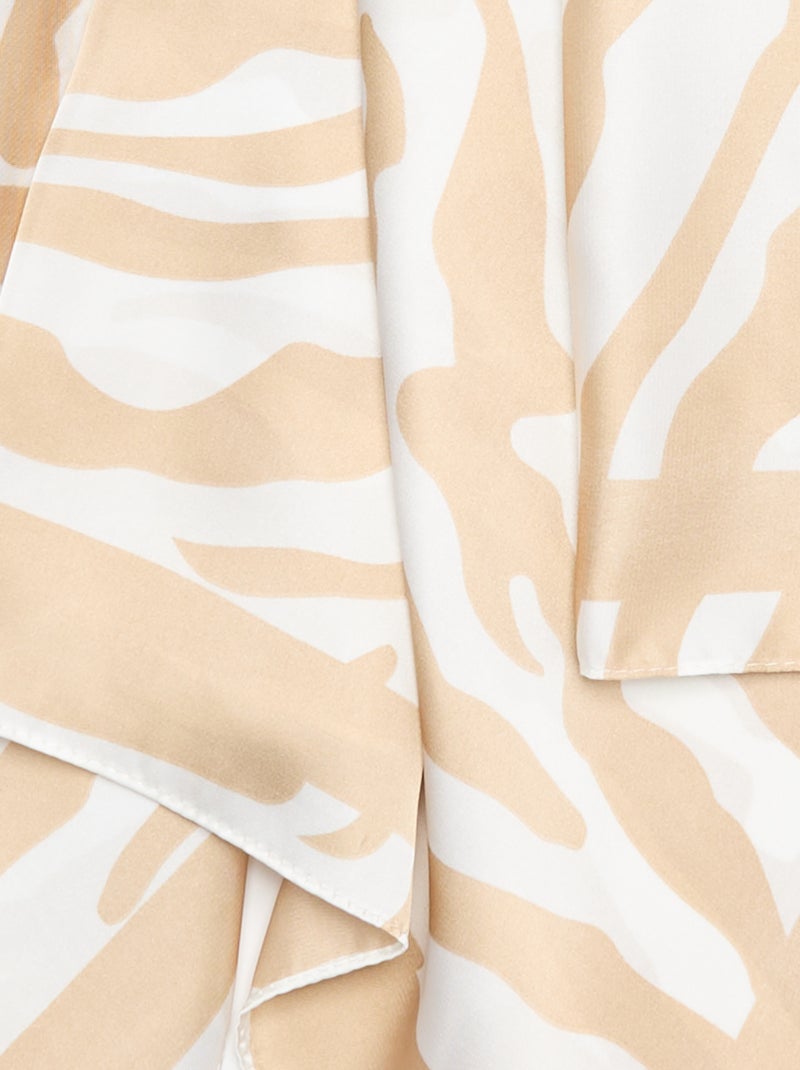 Foulard stampato 'zebra' Beige - Kiabi