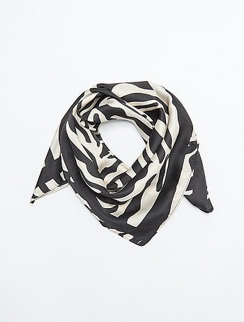 Foulard stampato 'zebra'