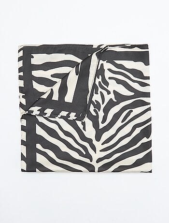 Foulard stampato 'zebra'