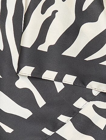 Foulard stampato 'zebra'
