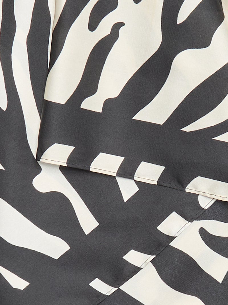 Foulard stampato 'zebra' Nero - Kiabi