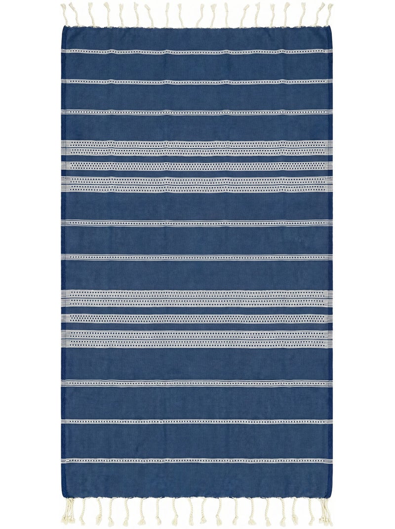 Fouta anti-sabbia in cotone riciclato | Reva Blu - Kiabi