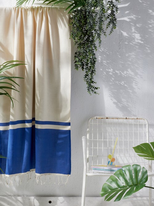 Fouta con frange (100x190 cm) - Kiabi