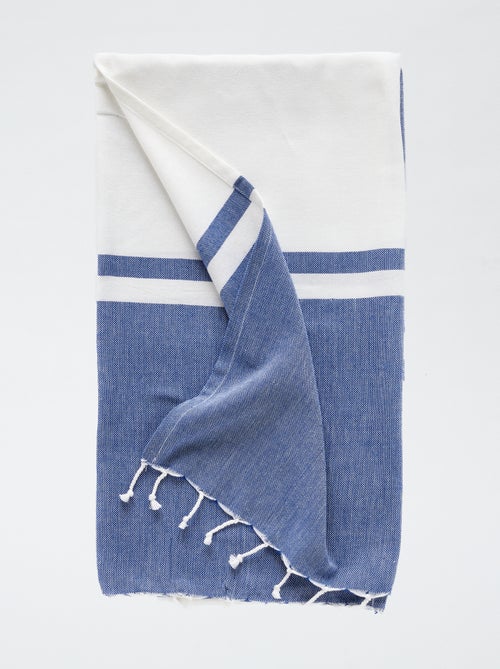 Fouta con frange (100x190 cm) - Kiabi