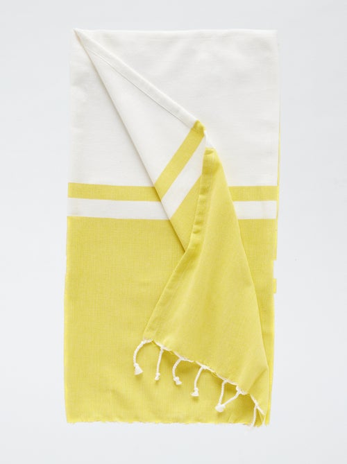 Fouta con frange (100x190 cm) - Kiabi