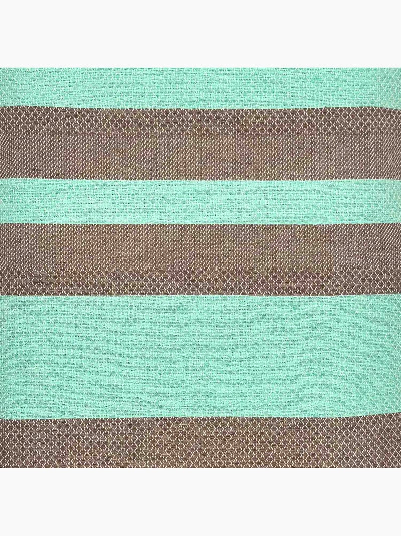 Fouta da spiaggia jacquard in cotone riciclato | Reva Marrone cioccolato - Kiabi