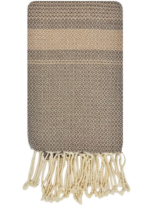Fouta di lusso jacquard occhio d'uccello cotone riciclato | Reva - Kiabi Fouta di lusso jacquard occhio d'uccello cotone riciclato | Reva - Kiabi