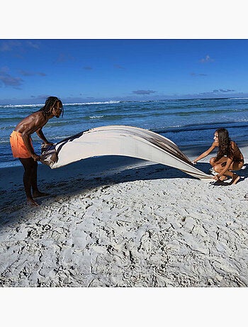 Fouta gigante in cotone riciclato | reva | reva