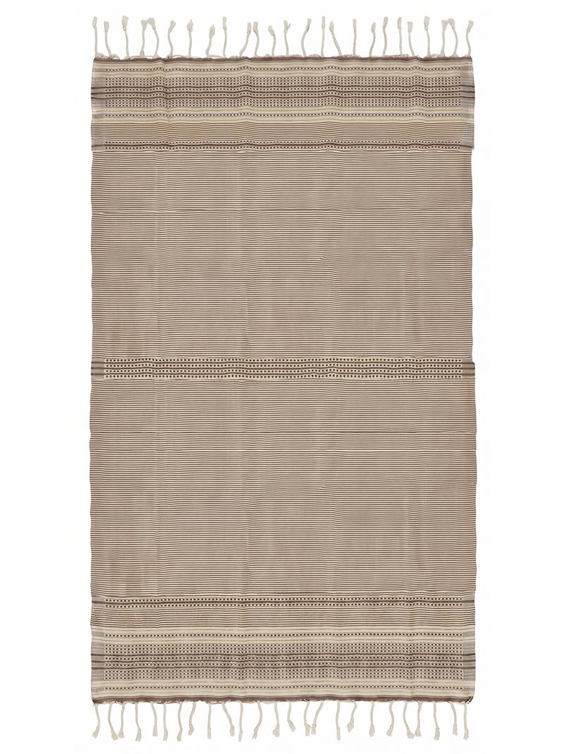 Fouta in cotone riciclato | reva Beige - Kiabi