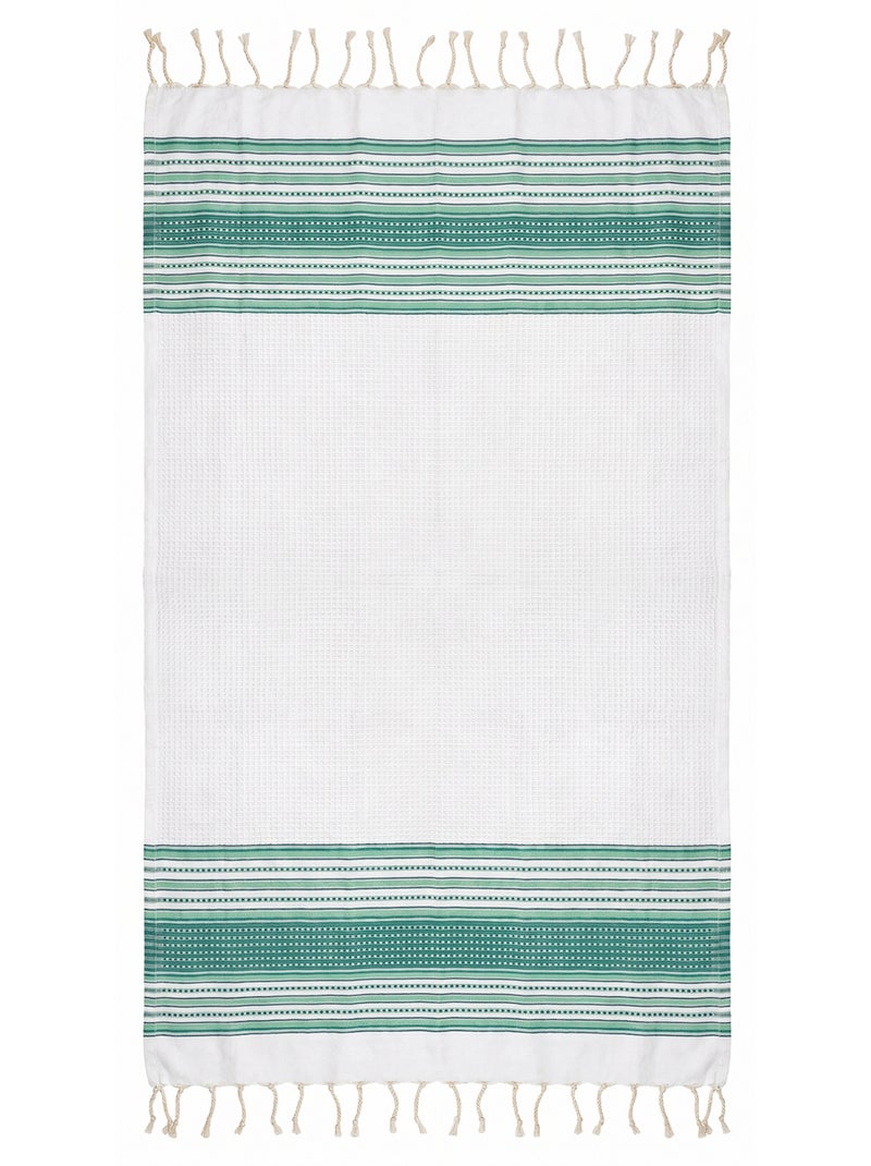 Fouta in cotone riciclato | Reva Bianco - Kiabi