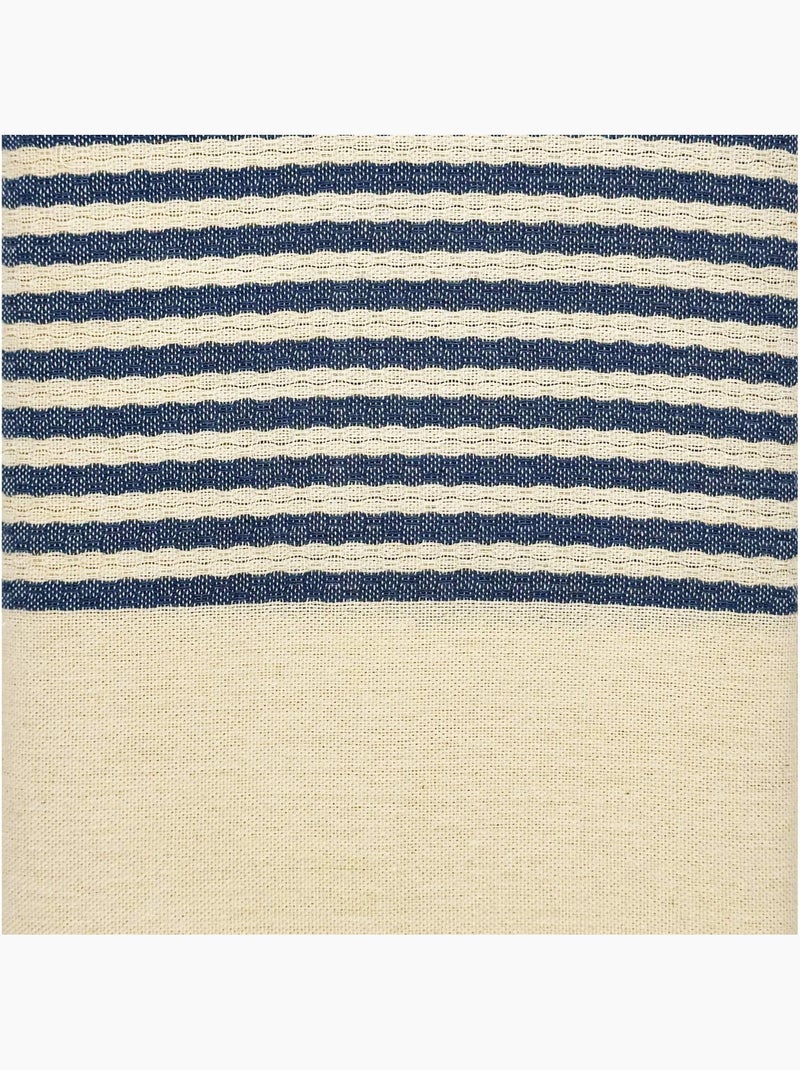 Fouta in cotone riciclato | Reva Blu marino - Kiabi