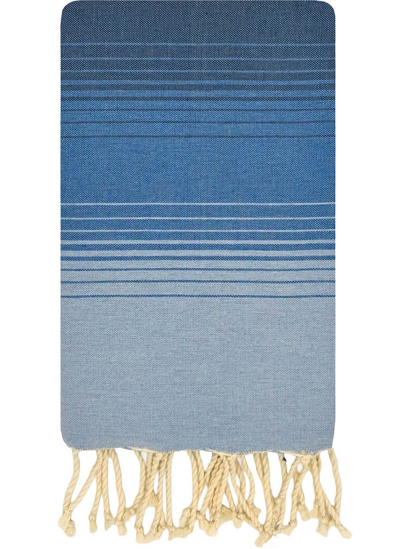 Fouta in cotone riciclato | Reva Grigio blu - Kiabi