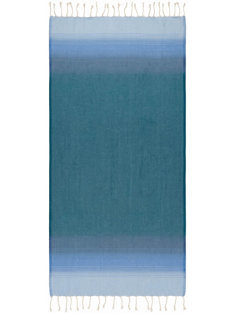 Fouta in cotone riciclato | Reva Grigio blu - Kiabi