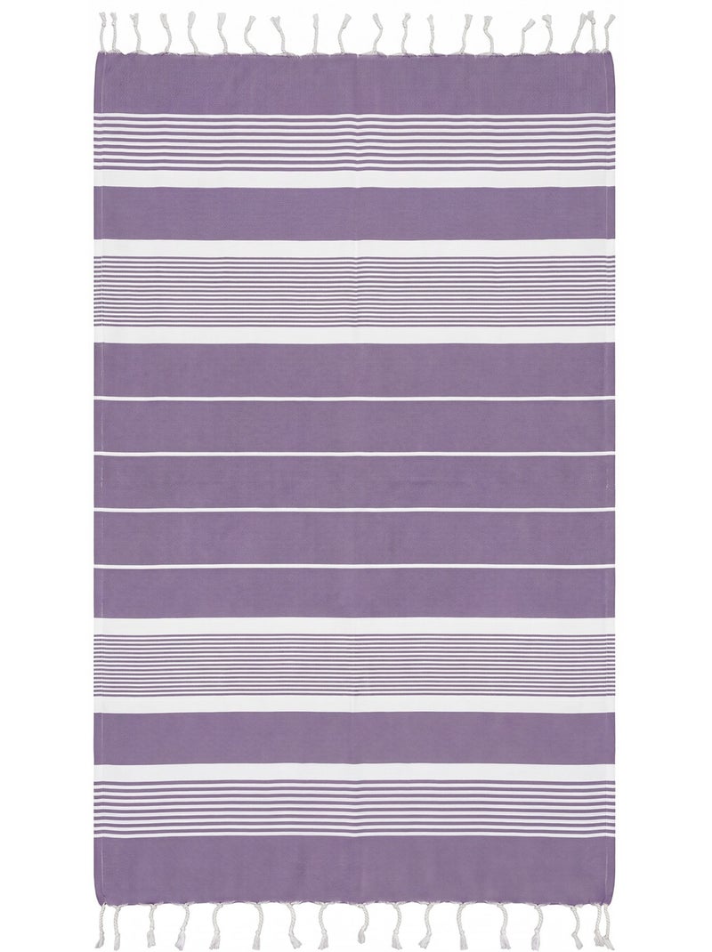 Fouta in cotone riciclato | Reva Lilla chiaro - Kiabi