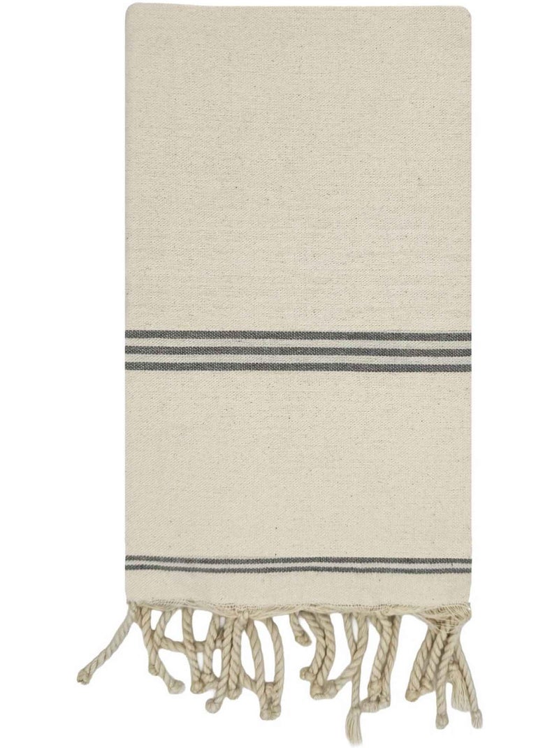 Fouta in cotone riciclato | reva | reva Beige - Kiabi