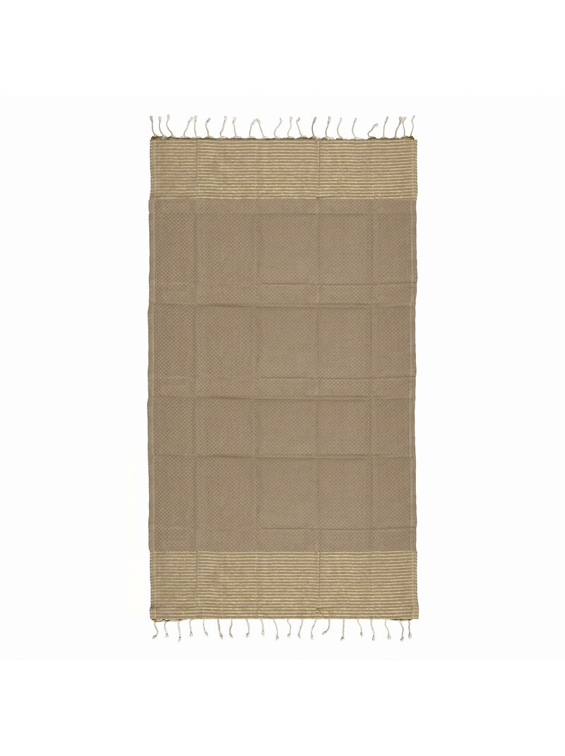Fouta in cotone riciclato | reva | reva Beige - Kiabi