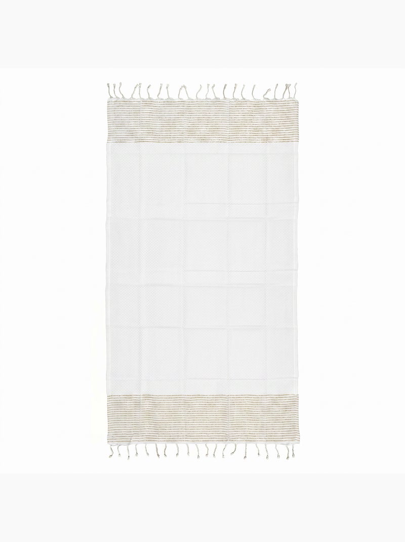 Fouta in cotone riciclato | reva | reva Bianco - Kiabi