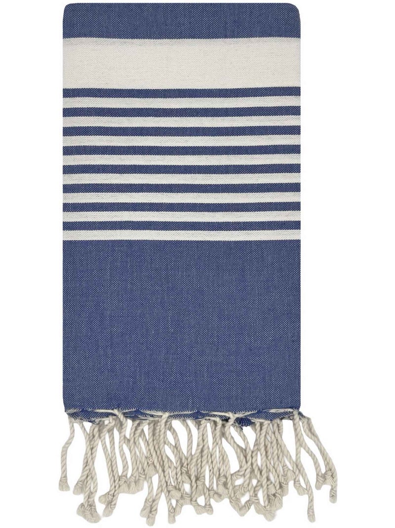Fouta in cotone riciclato | reva | reva Blu caraibi - Kiabi