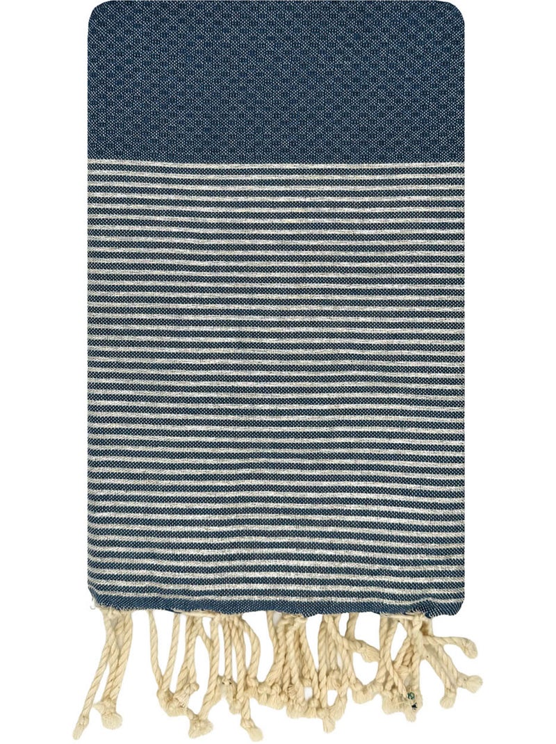 Fouta in cotone riciclato | reva | reva Blu - Kiabi