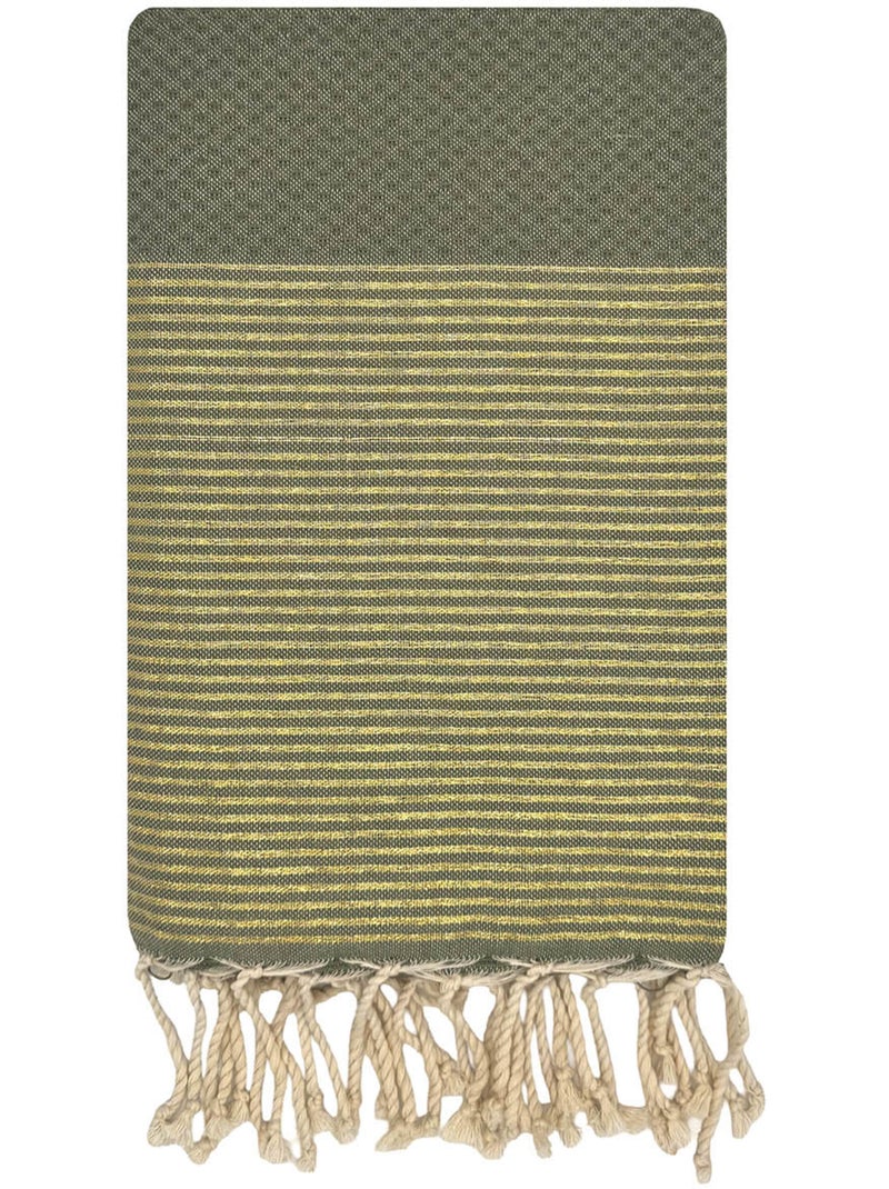 Fouta in cotone riciclato | reva | reva Cachi - Kiabi