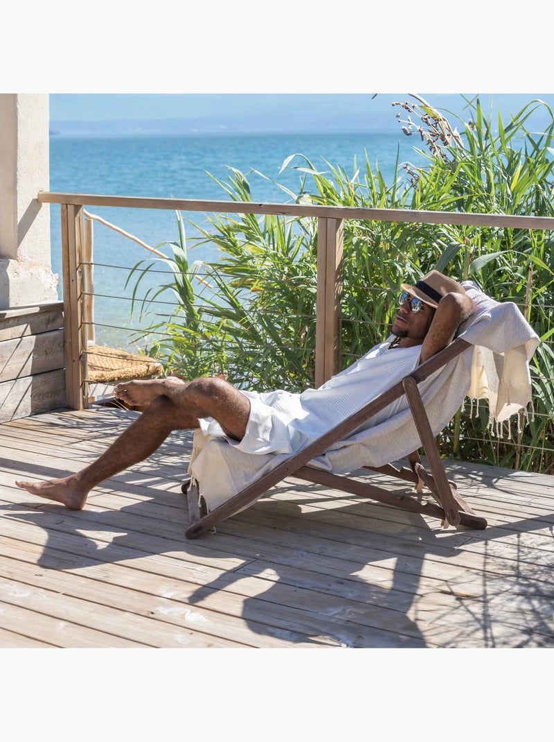 Fouta in cotone riciclato | reva | reva Grigio topo - Kiabi