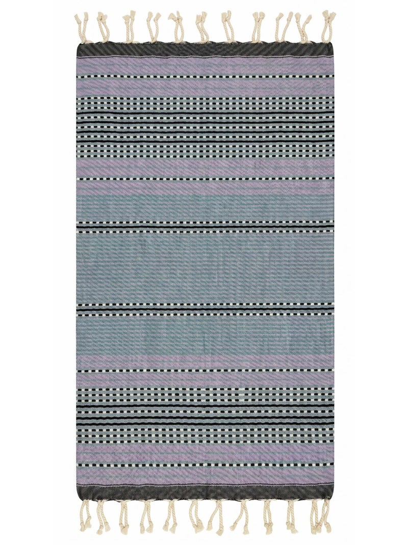 Fouta in cotone riciclato | reva | reva Lilla chiaro - Kiabi