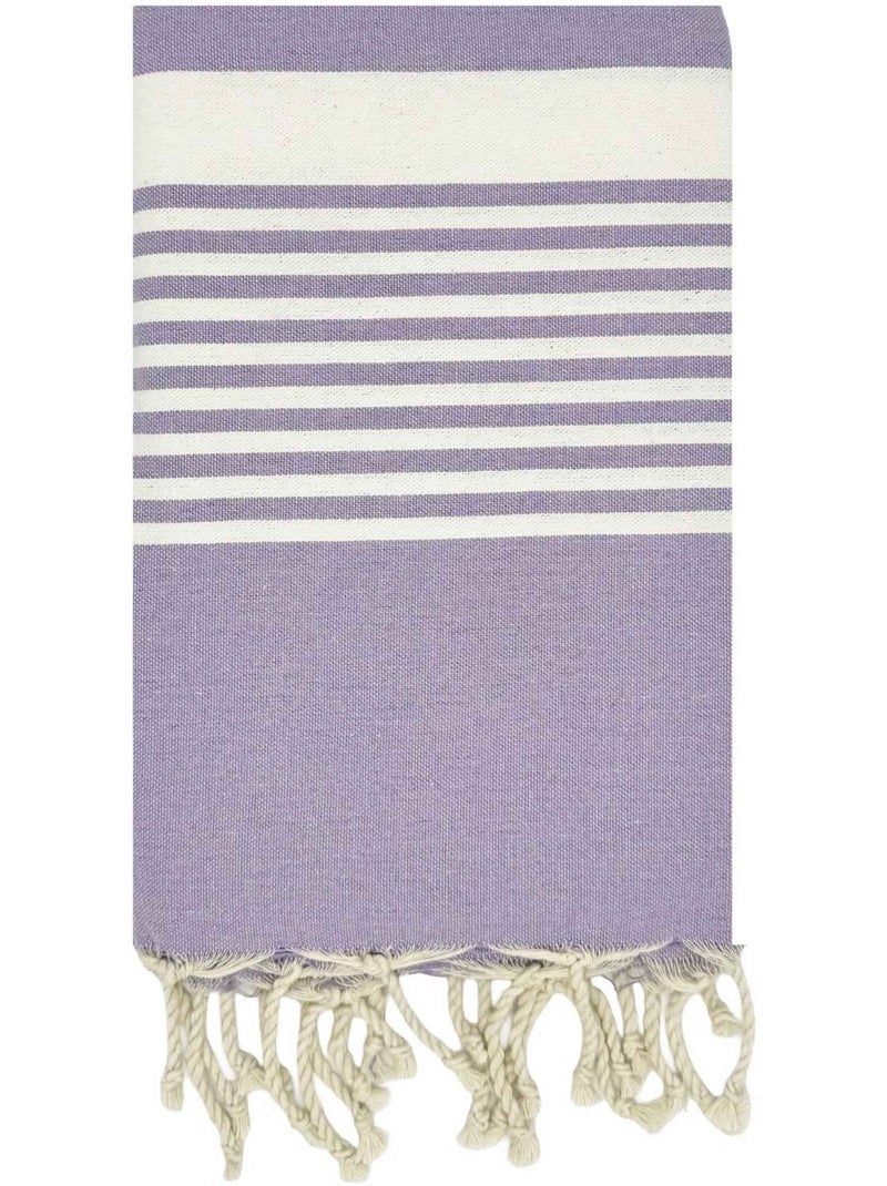 Fouta in cotone riciclato | reva | reva Lilla chiaro - Kiabi