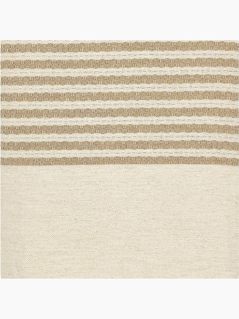 Fouta in cotone riciclato | reva | reva Marrone nocciola - Kiabi