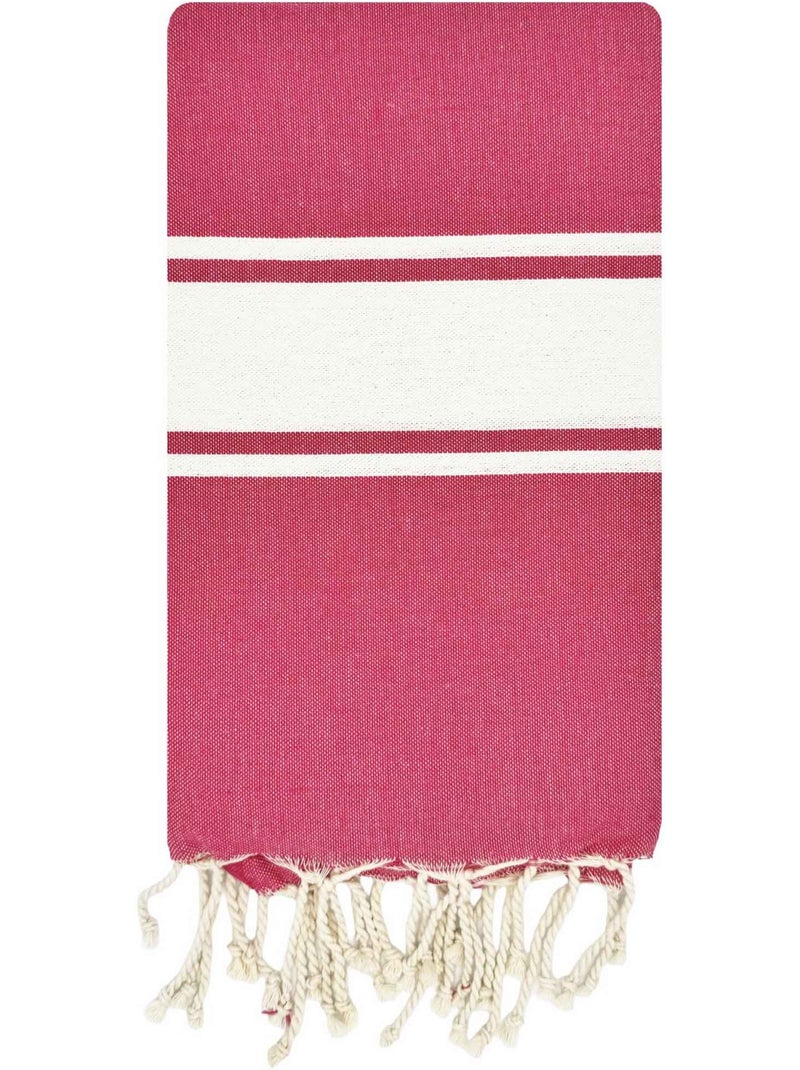 Fouta in cotone riciclato | reva | reva Rosa fucsia - Kiabi