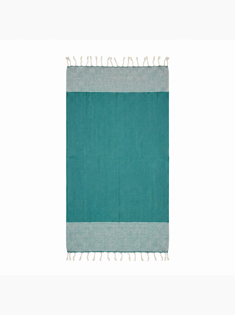 Fouta in cotone riciclato | reva | reva Turchese - Kiabi