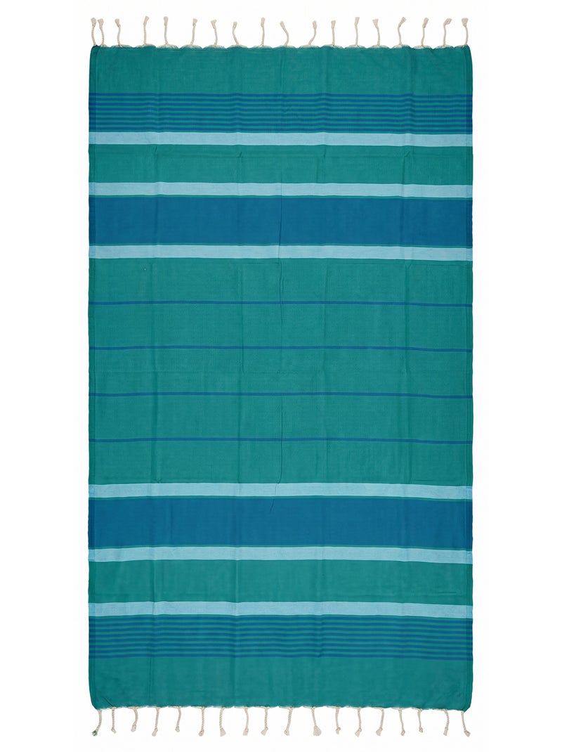 Fouta in cotone riciclato | reva | reva Turchese - Kiabi
