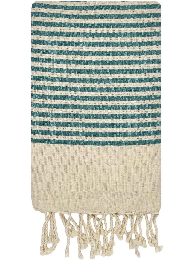 Fouta in cotone riciclato | reva | reva Turchese - Kiabi