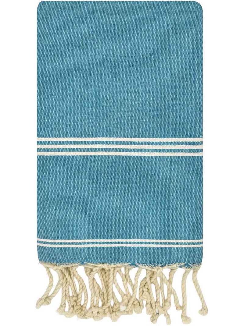 Fouta in cotone riciclato | reva | reva Verde cedro - Kiabi