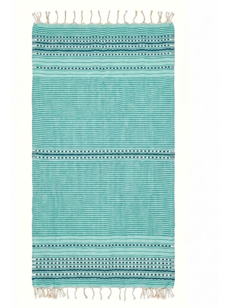 Fouta in cotone riciclato | reva | reva Verde chiaro - Kiabi