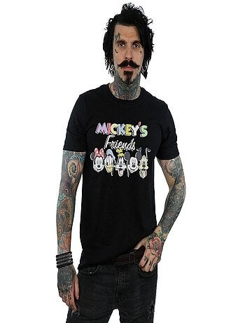 Friends faded nostalgia maglietta topolino uomo - disney