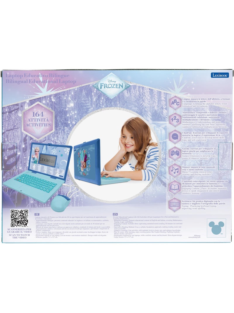 Frozen computer portatile educativo bilingue con 164 attività (EN/IT) Blu - Kiabi