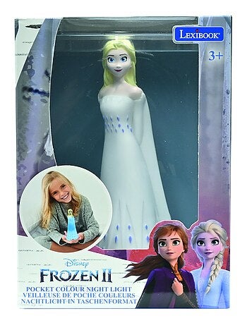 Frozen Elsa 3D design cambia colore luce notturna tascabile circa 13 cm